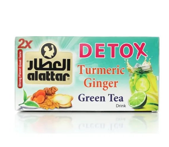 Al-Attar Detox Turmeric Ginger Green Tea