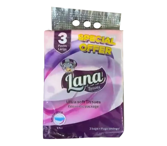LANA PAPER TISSUES 3PC*6 BAGS