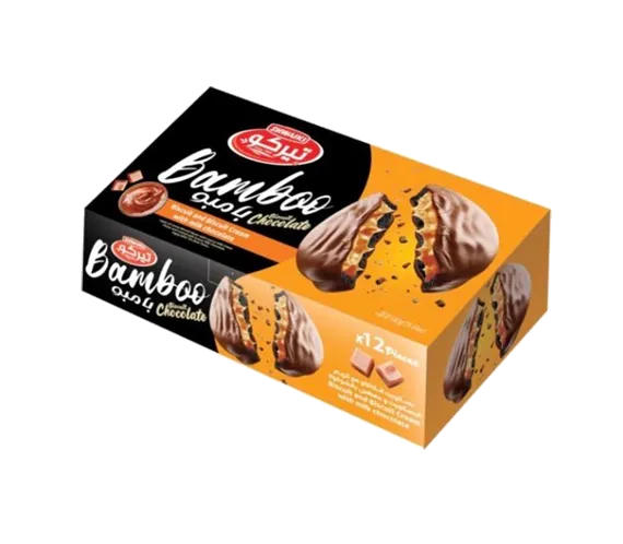 TERKO BAMBO CHOCO DIPPED BISCUITS  45G*12PC*6